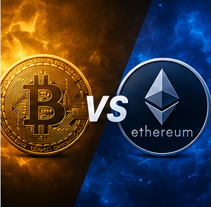 Logotipo y moneda de Ethereum