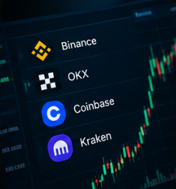 Logotipos de exchanges de criptomonedas